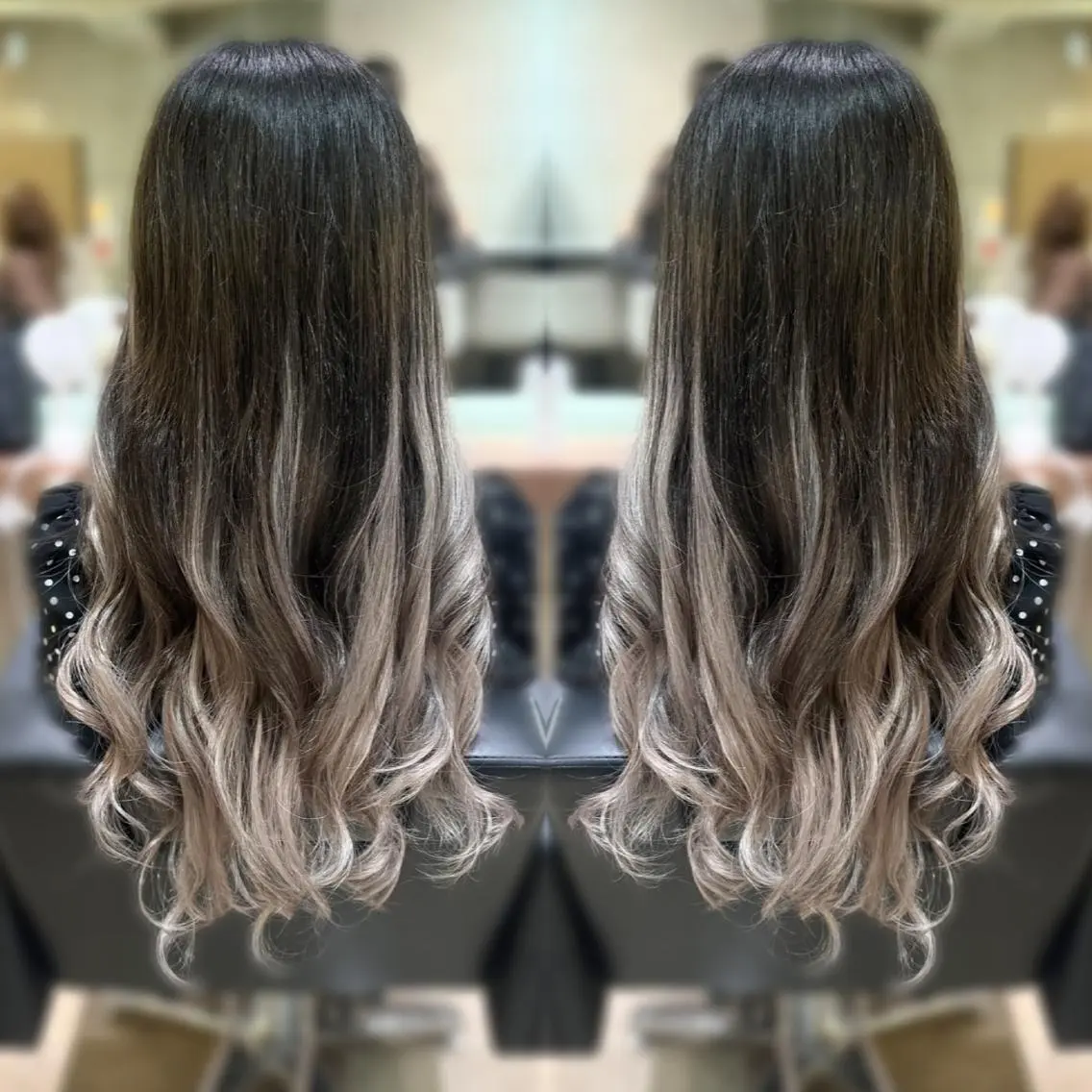 カラー ロング パーマ ヘアアレンジ メンズ キッズ ♡SNSで大バズり♡ コリアン羽エクステ◎のヘアスタイル