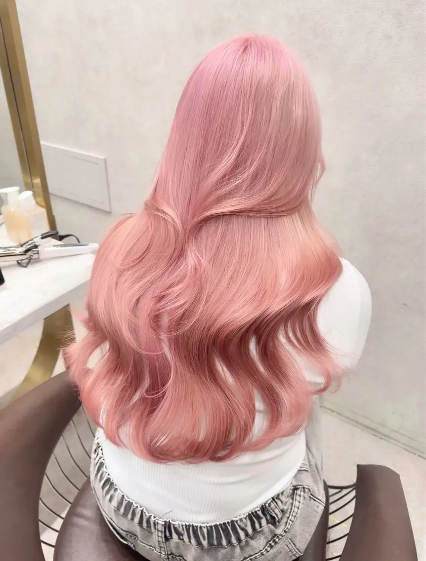 セミロング カラー ヘアアレンジ ヘアカラー トリートメント 天神/ブリーチ/ ブリーチなしカラーのヘアスタイル