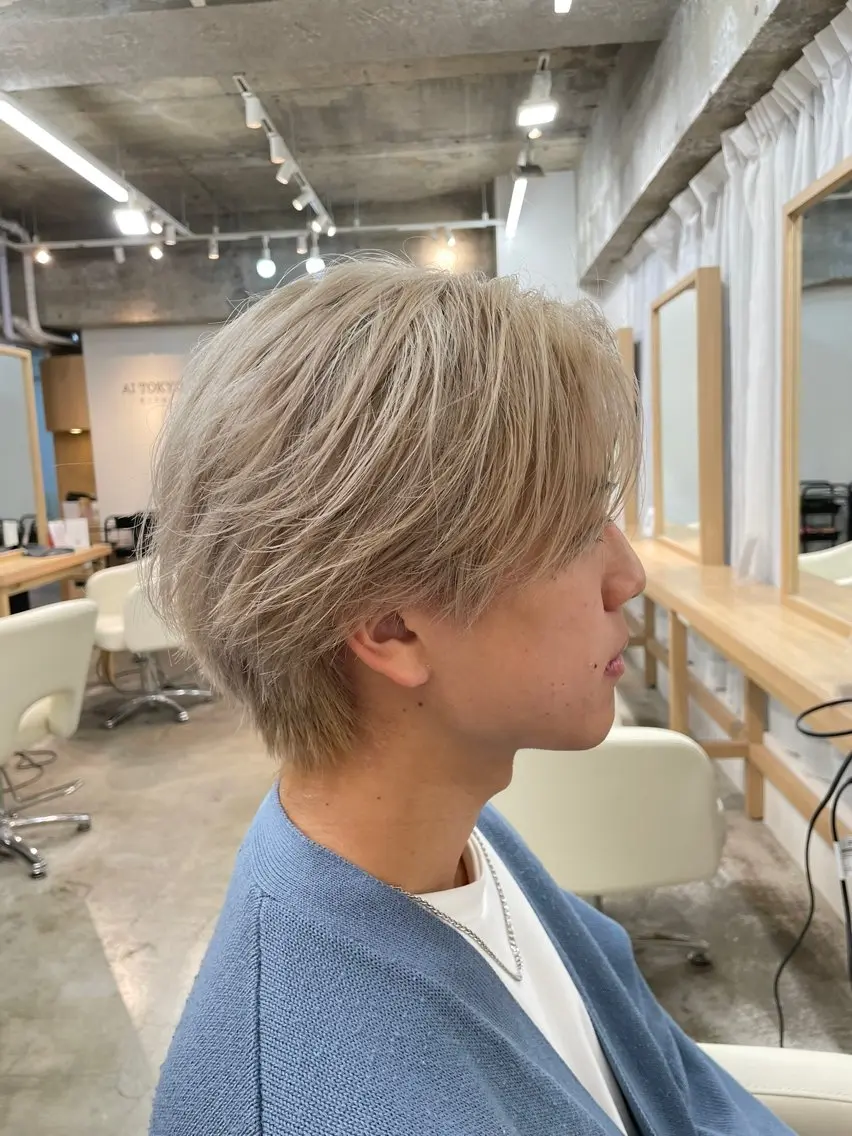 カラー メンズ カマタ ハルキのヘアスタイル
