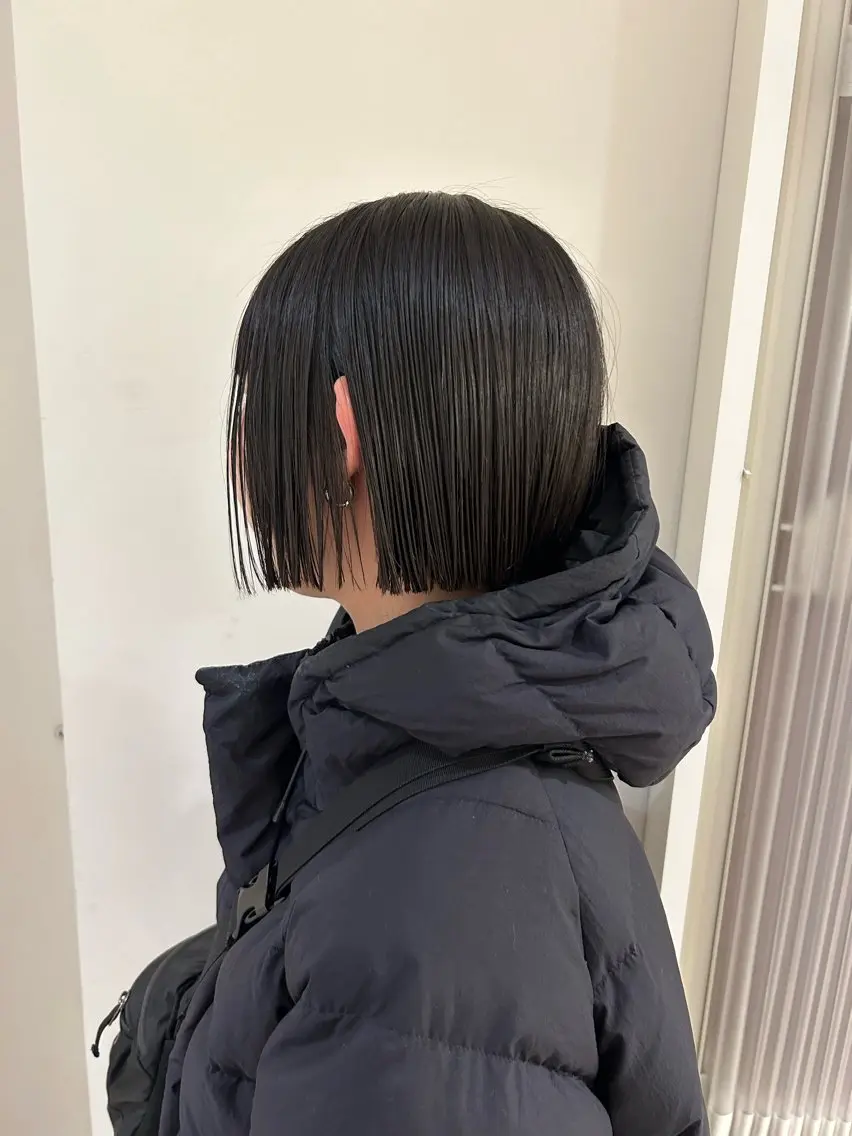 ショート カラー ボブ 、 、のヘアスタイル