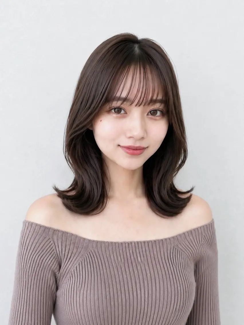 ミディアム RIKO 表参道美容師のヘアスタイル
