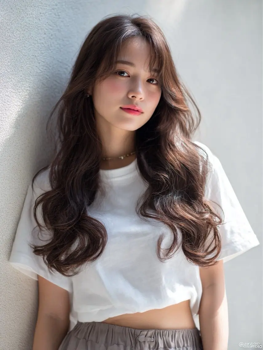 ロング ヘアカラー 髪質改善JILL 🤍🩵AIのヘアスタイル