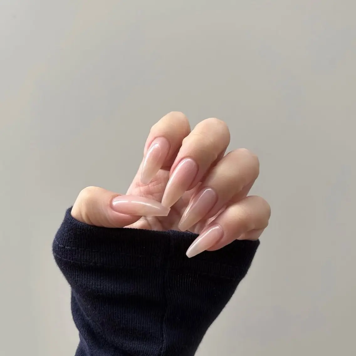 ネイル アートネイル チークネイル 韓国ネイル シンプルネイル ワンホンネイル ハンドネイル Akina Nailのネイルデザイン