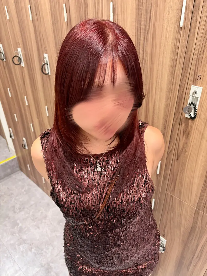 ミディアム カラー ヘアカラー Ash 西葛西のヘアスタイル