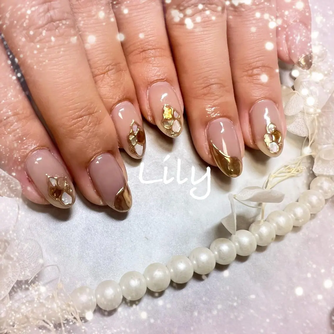 ネイル ハンドネイル Lily*nail 🌻Mii🌻のネイルデザイン