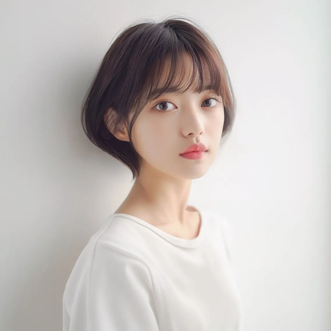 ショート 酸性ストレート 髪質改善のヘアスタイル