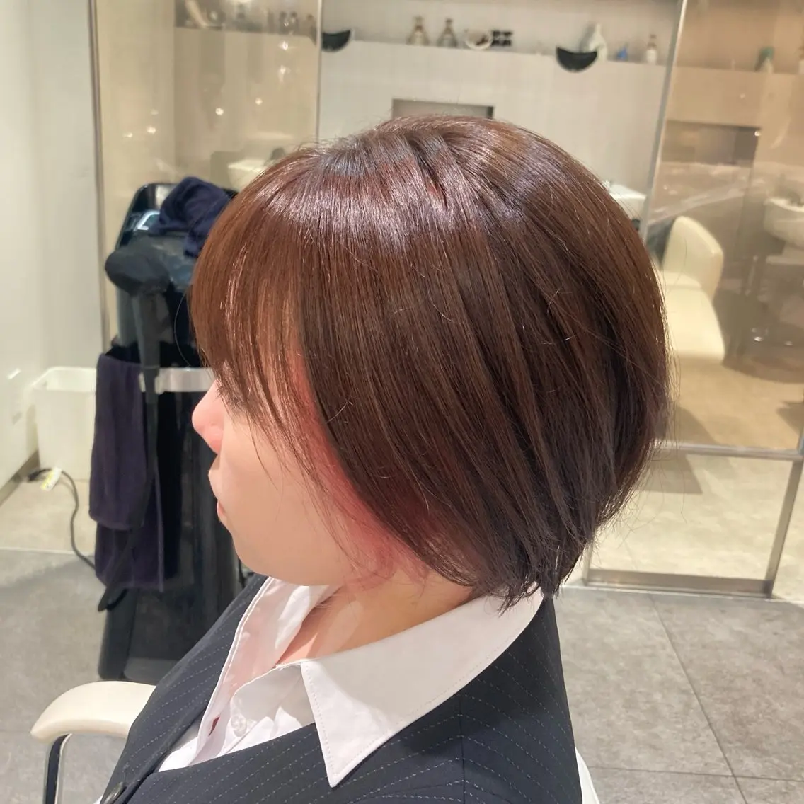 ショート カラー マカロン富田/本店 大門のヘアスタイル
