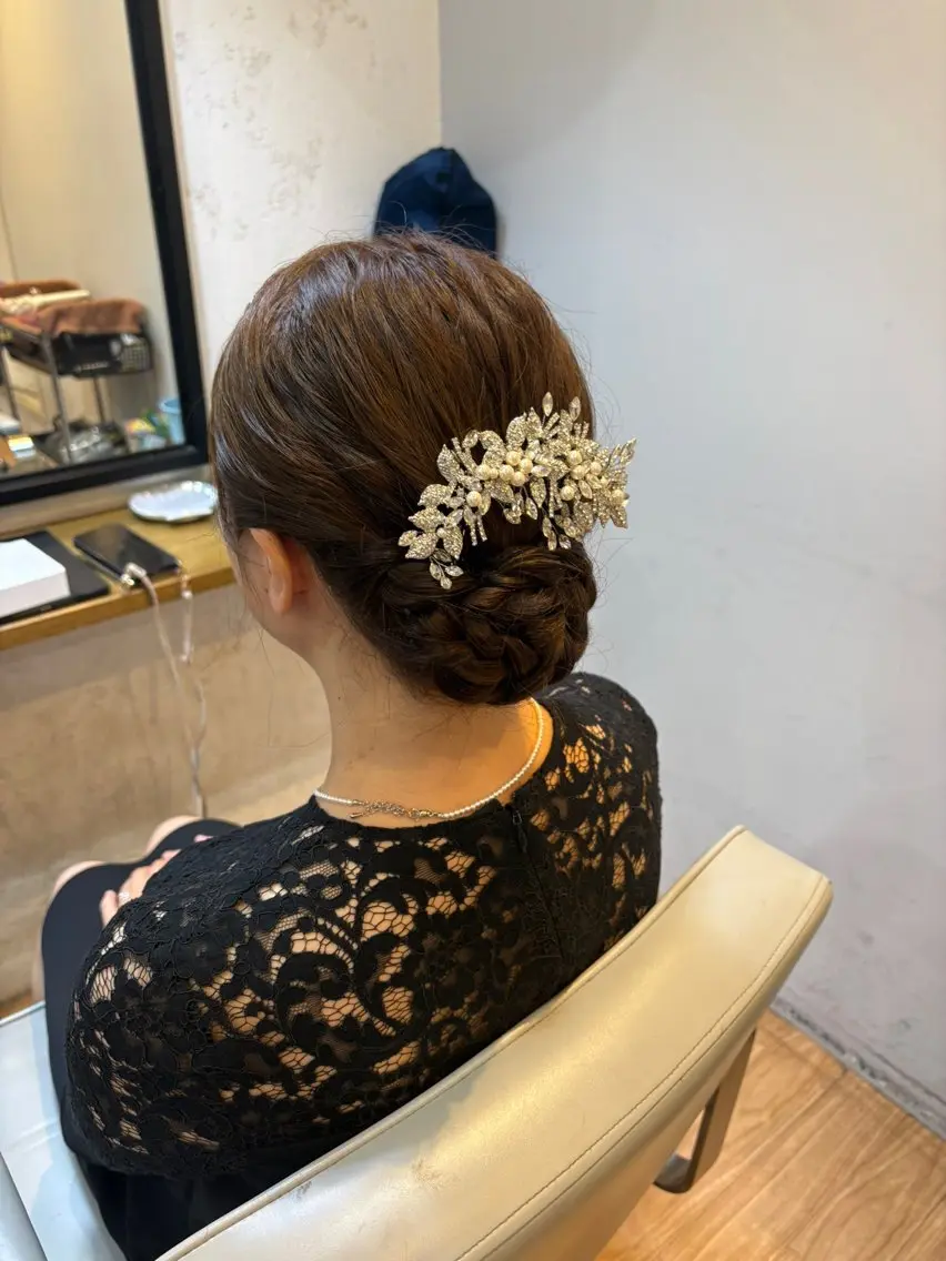 ヘアアレンジ ヘアセット 韓国ヘアー🇰🇷 MIWAのヘアスタイル