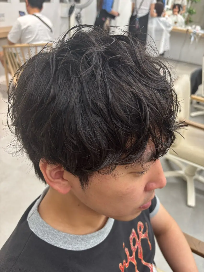 ショート パーマ メンズ メンズパーマ むらたみずき /大宮ボブ、ショートのヘアスタイル