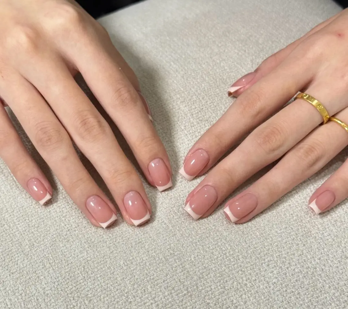 【定番人気】フレンチネイル💅オフィス🏢ブライダル💒にもの写真