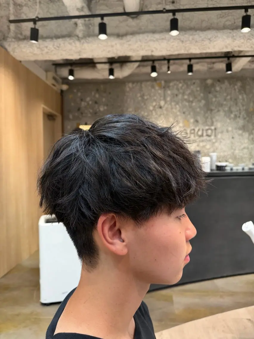ショート メンズ マッシュ メンズパーマ 刈り上げ カット ヘアセット 今だけ40%OFF 韓国風パーマ愛須🔥のヘアスタイル