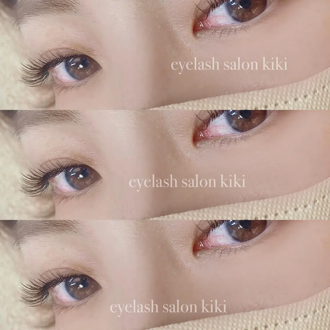 マツエク・マツパ 付け放題 フラットラッシュ ナチュラル 玉造駅すぐ⌇kiki eyelashのマツエク・マツパデザイン