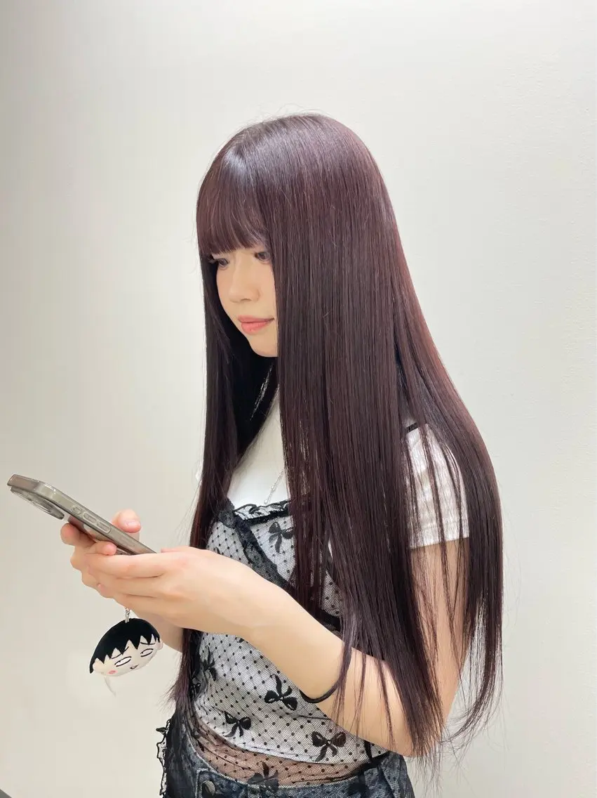 【ダメージレスで透明感◎】髪質改善カラー🌿の写真