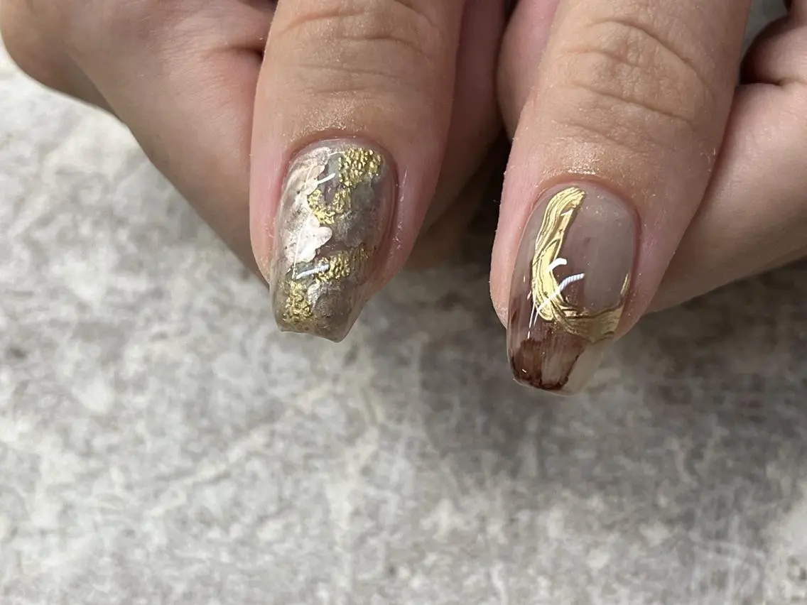 ネイル ニュアンスネイル ハンドネイル ベターネイル 浅草橋のネイルデザイン