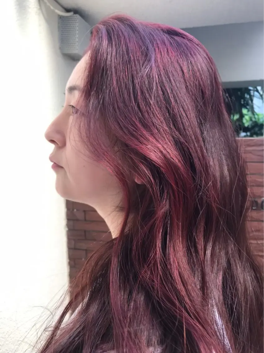 ロング カラー カット ヘアカラー トリートメント 只野 真衣のヘアスタイル
