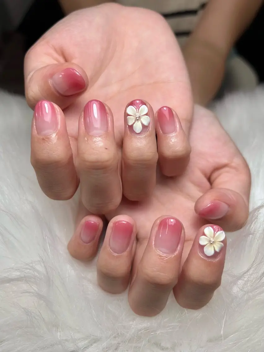 ネイル ジェルネイル 持ち込み ワンカラーネイル スカルプネイル xinh nailsのネイルデザイン