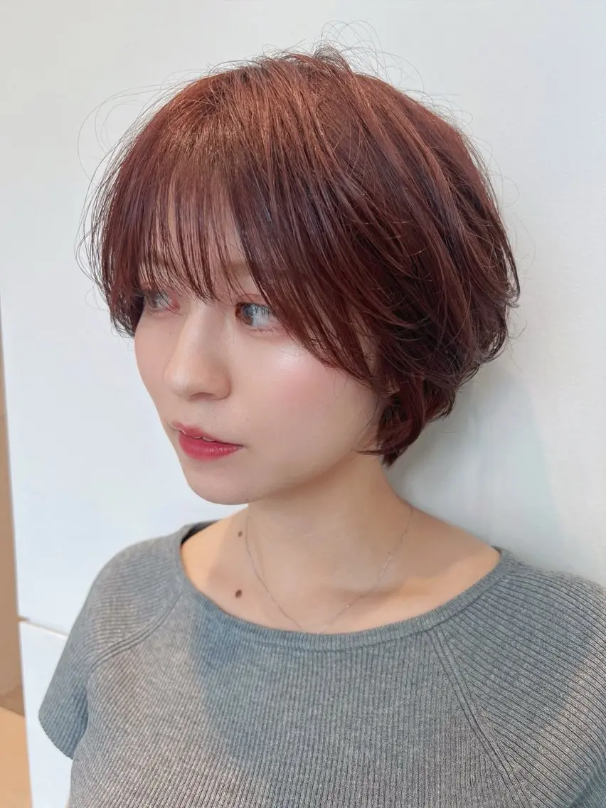 ショート ヘアカラー トリートメント ヘッドスパ/縮毛矯正 /横山陸人のヘアスタイル