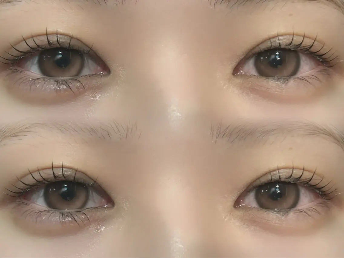 マツエク・マツパ マツパ 韓国風艶髪カラー× 束感まつ毛🎀美雨のマツエク・マツパデザイン