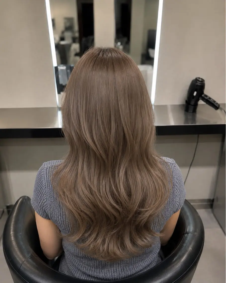 ミディアム カラー ブラウンカラー トリートメント 🌈ウルトワ水素 髪質改善naru🌈のヘアスタイル