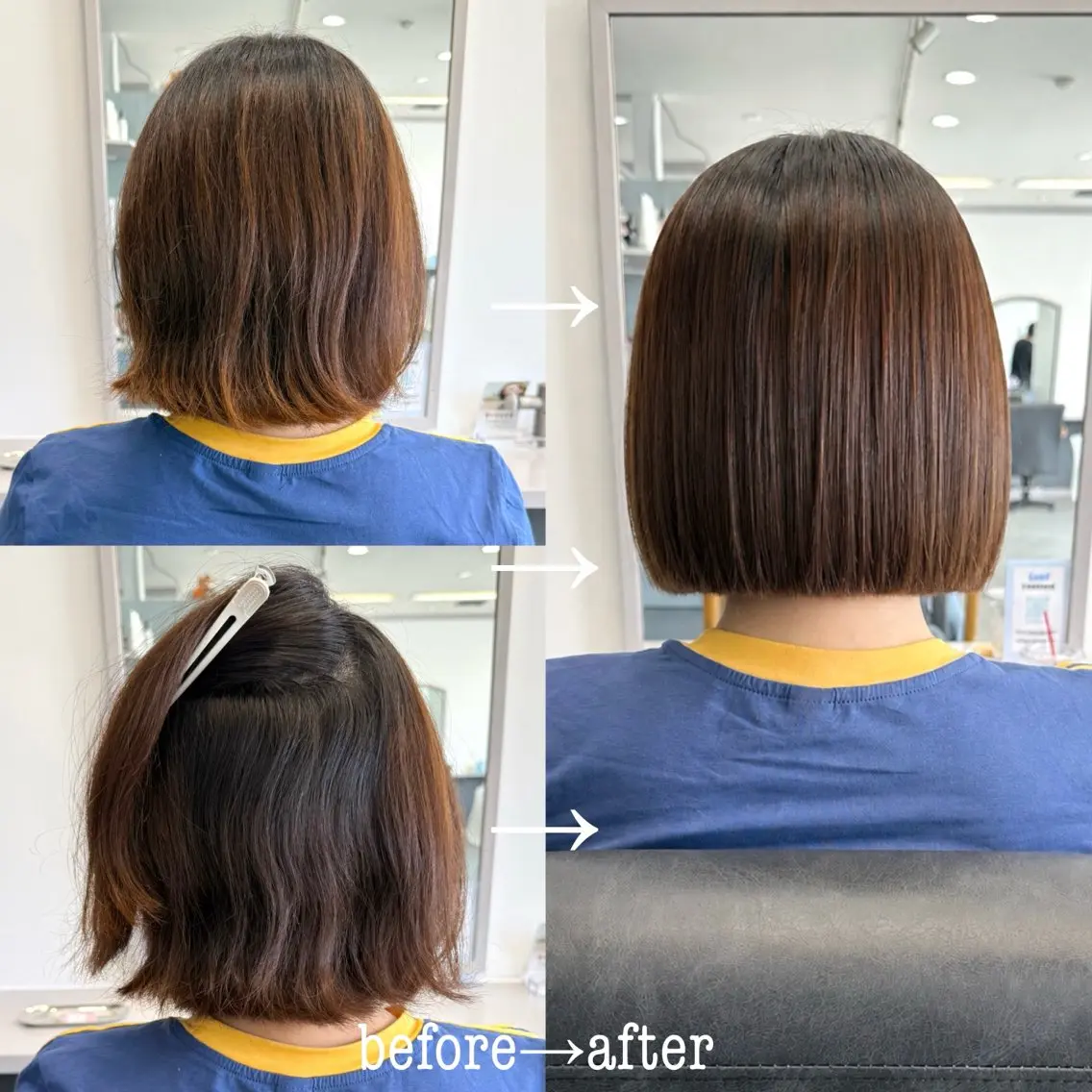 ショート カット 縮毛矯正 トリートメント 🌿巻ける縮毛矯正× 艶髪美髪✂︎戸祭　伶のヘアスタイル