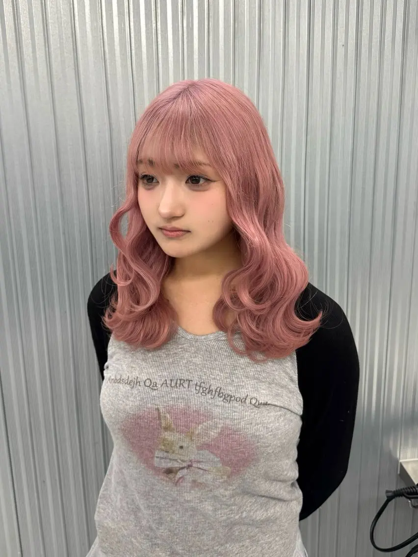 ロング カラー ピンク🎀/ベージ ュ🧸🥞/ユウキのヘアスタイル