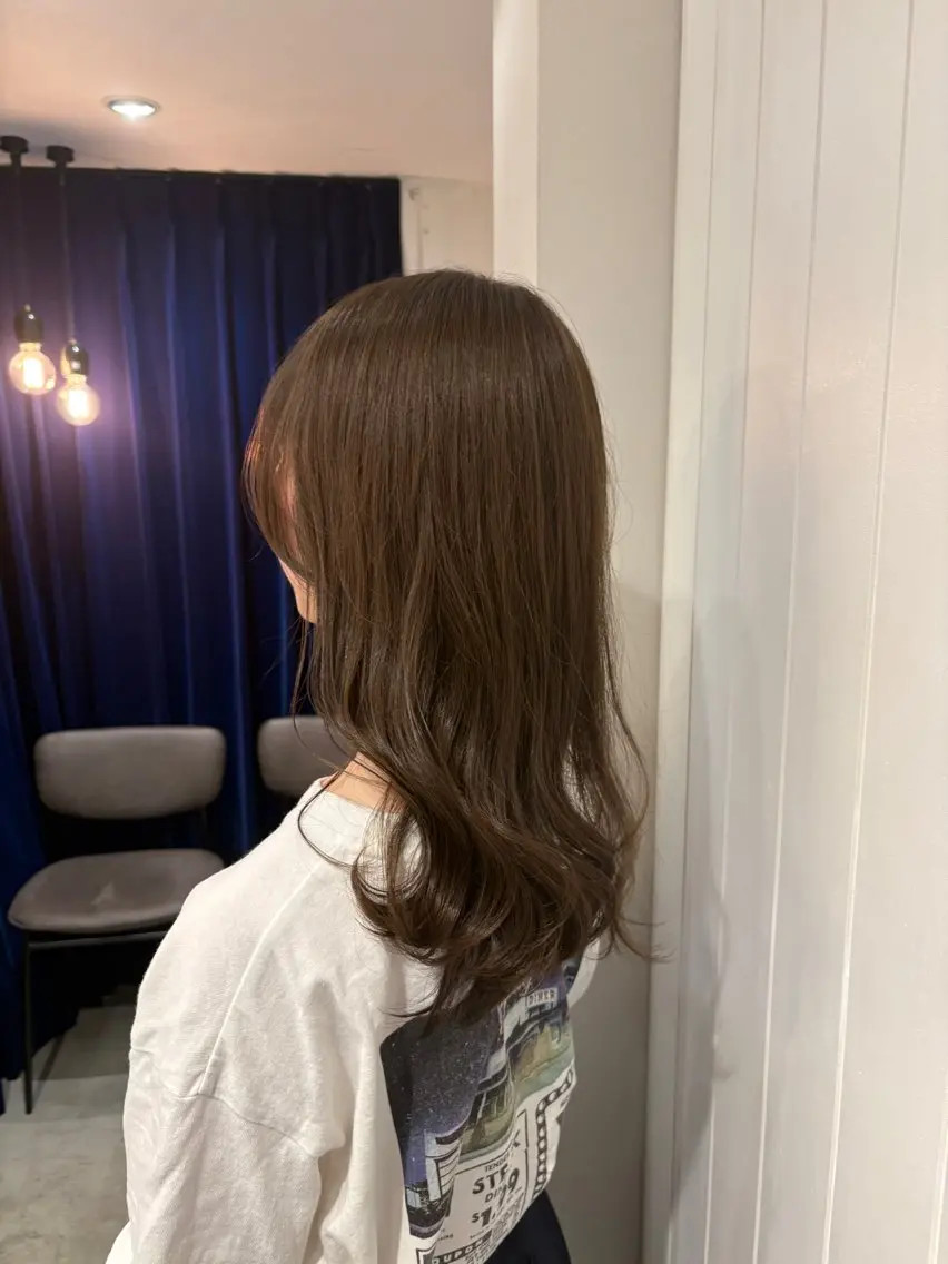 セミロング り おのヘアスタイル