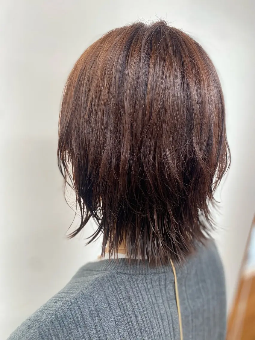 ショート カラー ベージュカラー レイヤーカット カット ヘアカラー 田尻 天花のヘアスタイル