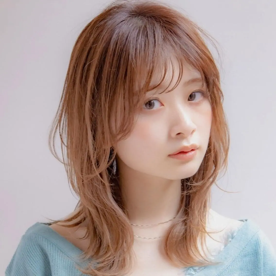 ミディアム 顔周りカット 似合わせカット 縮毛矯正/レイヤー 💎やまもとちひろのヘアスタイル