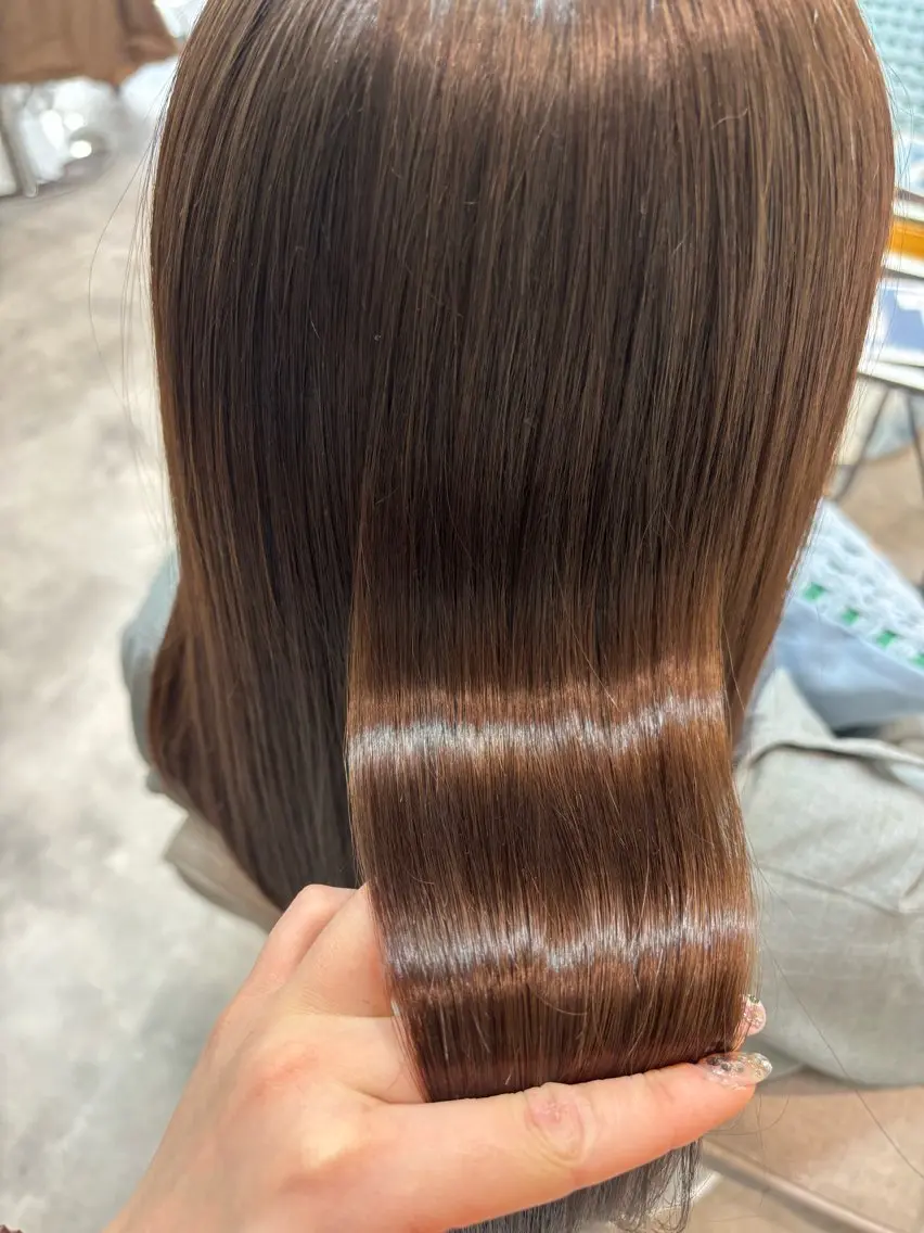 ロング カット ヘアカラー トリートメント 髪質改善🍀レイヤー 髙橋青心奏のヘアスタイル
