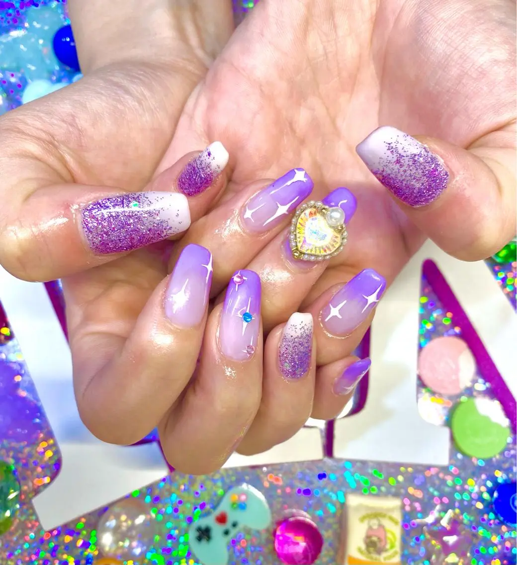 ネイル アートネイル クリアネイル ジェルネイル ニュアンスネイル オフィスネイル 8appy YUKITIN.Bのネイルデザイン