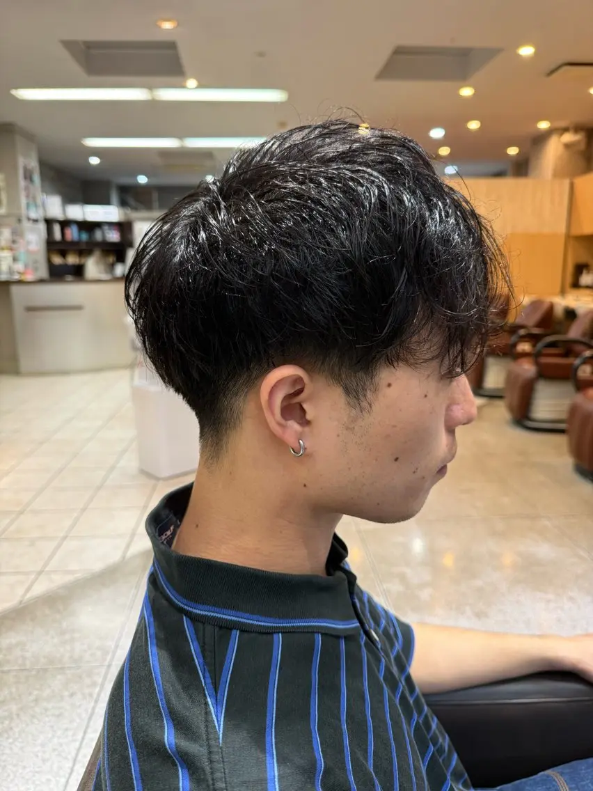 メンズ ビジネス 刈り上げ カット 右京｜美髪特化 【Prism池袋】のヘアスタイル