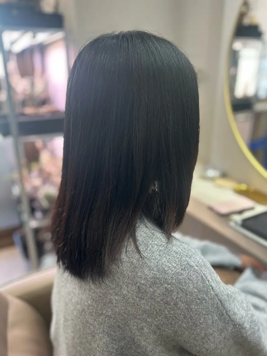 ミディアム カット ヘアカラー 池田 太一のヘアスタイル