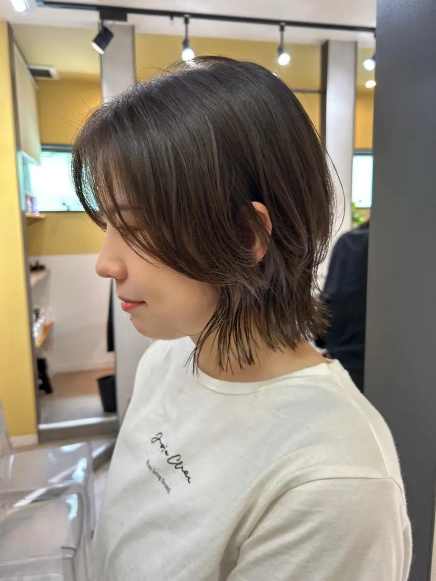 ショート ボブレイヤー ボブ レイヤーカット カット トリートメント hubhair レイヤー/透明感のヘアスタイル