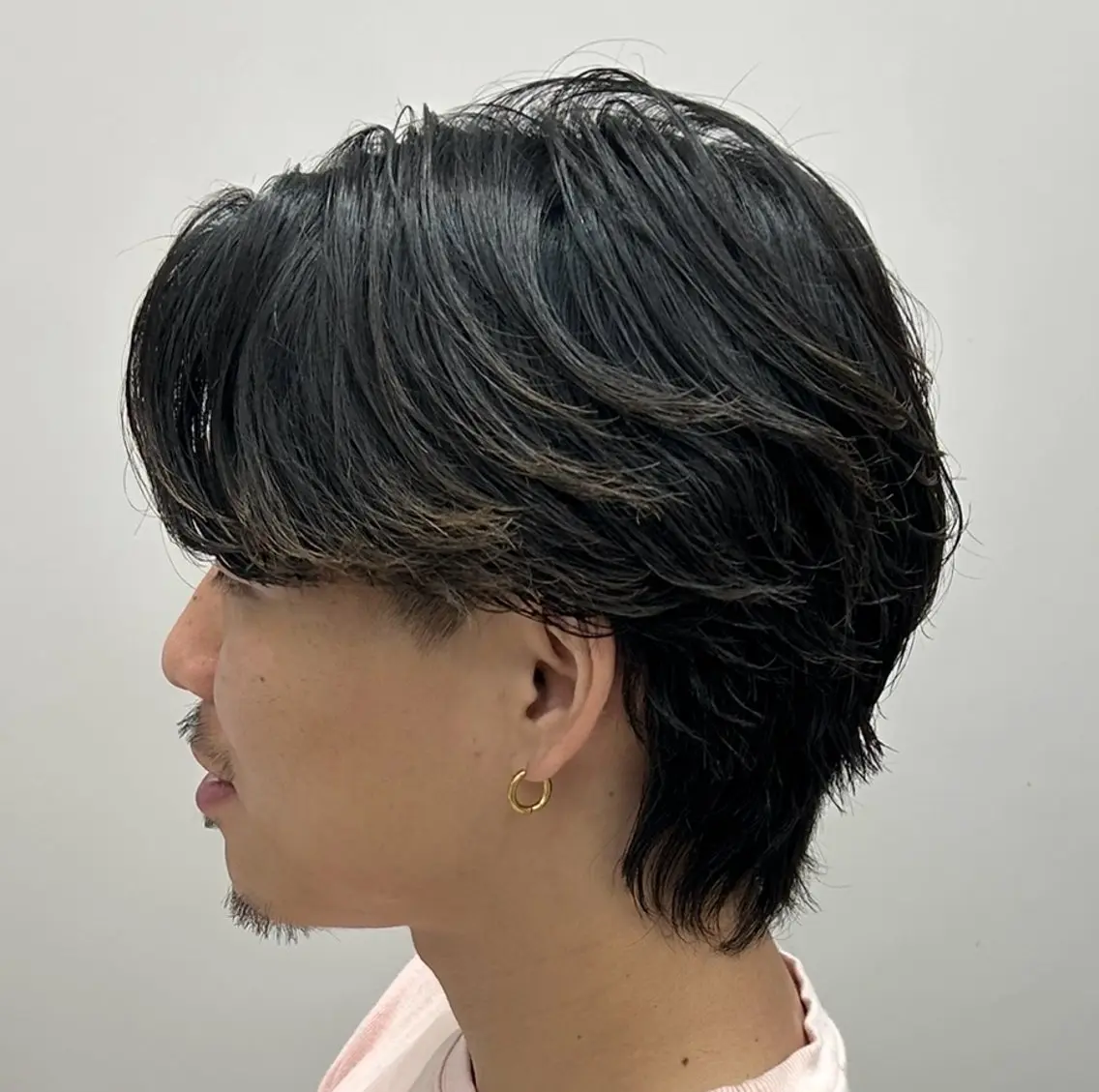 ショート パーマ メンズ 岩城 滉成のヘアスタイル