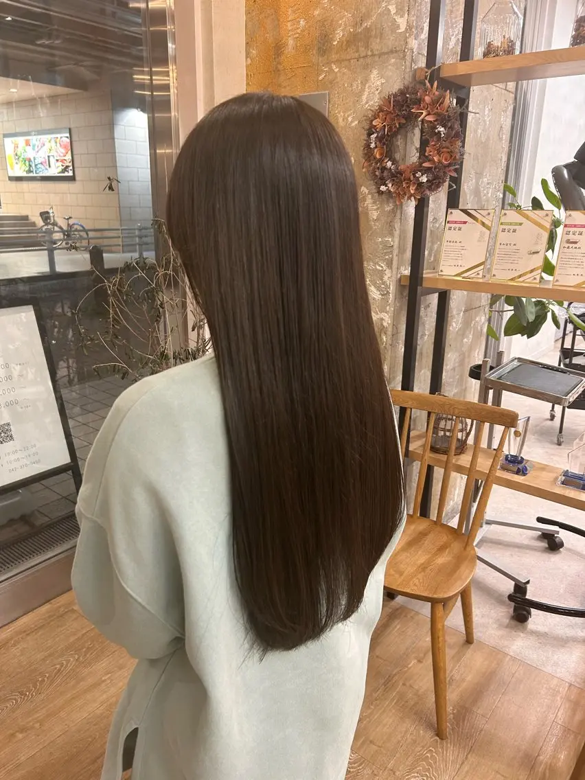 ロング ヘアカラー トリートメント 艶カラー🌟 kanonのヘアスタイル