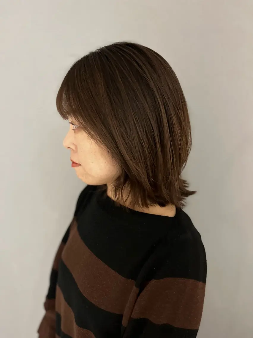 ミディアム カット ヘアカラー Grow by NYNY 田代 紀恵のヘアスタイル