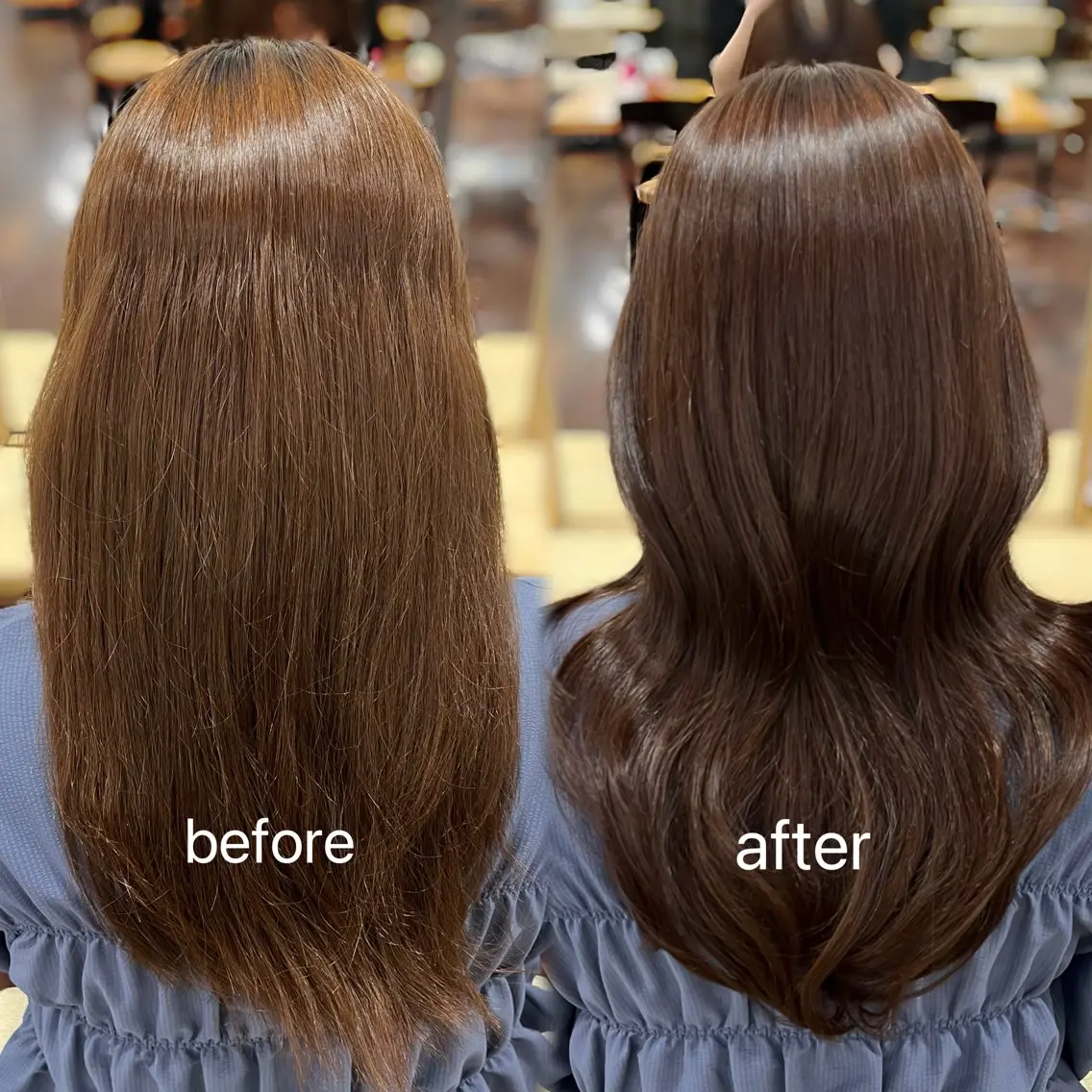 ロング カラー トリートメント ヘアカラー トリートメント 🎀仙台/レイヤー /暖色/ありさ🎀のヘアスタイル