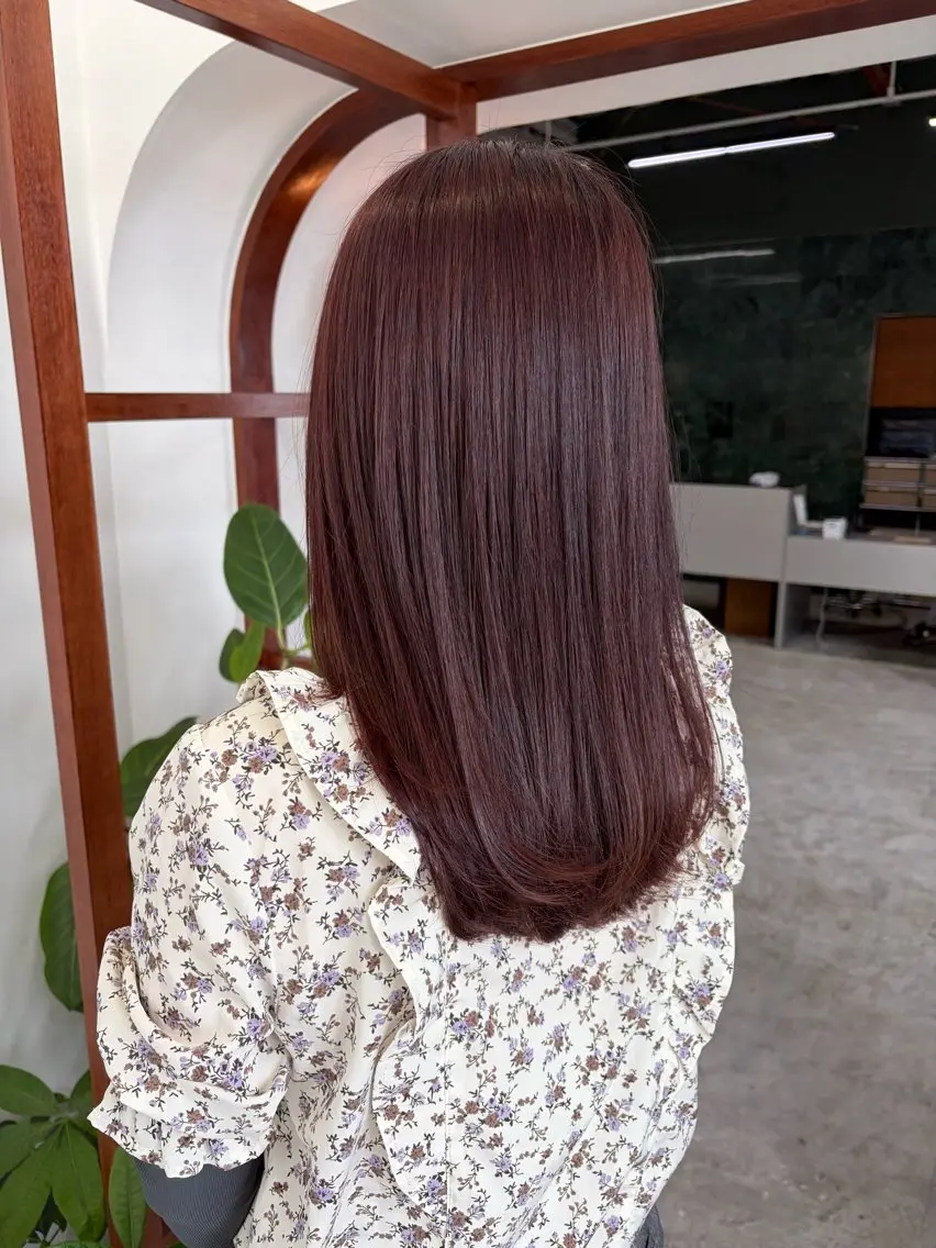 ミディアム ラベンダーブラウン ピンクラベンダー かおり/似合わせ/ 透明感カラーのヘアスタイル