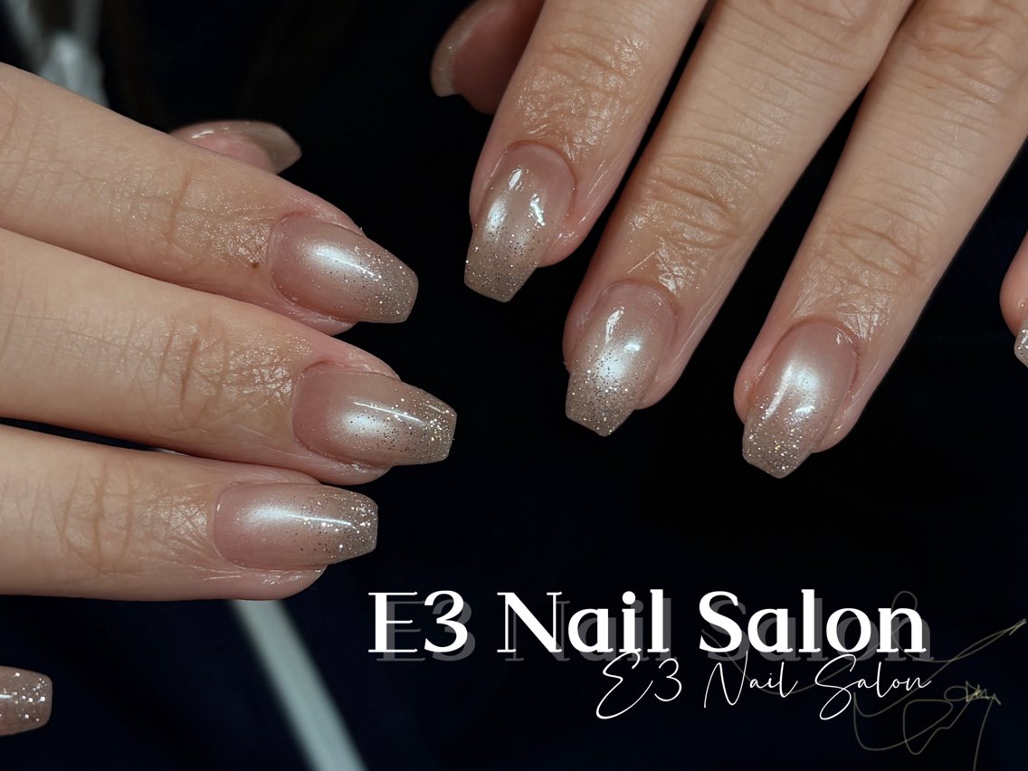 ネイル アニマル柄 オーロラネイル べっ甲ネイル ボルドー ブラウン ハンドネイル E3 Nail Salonのネイルデザイン