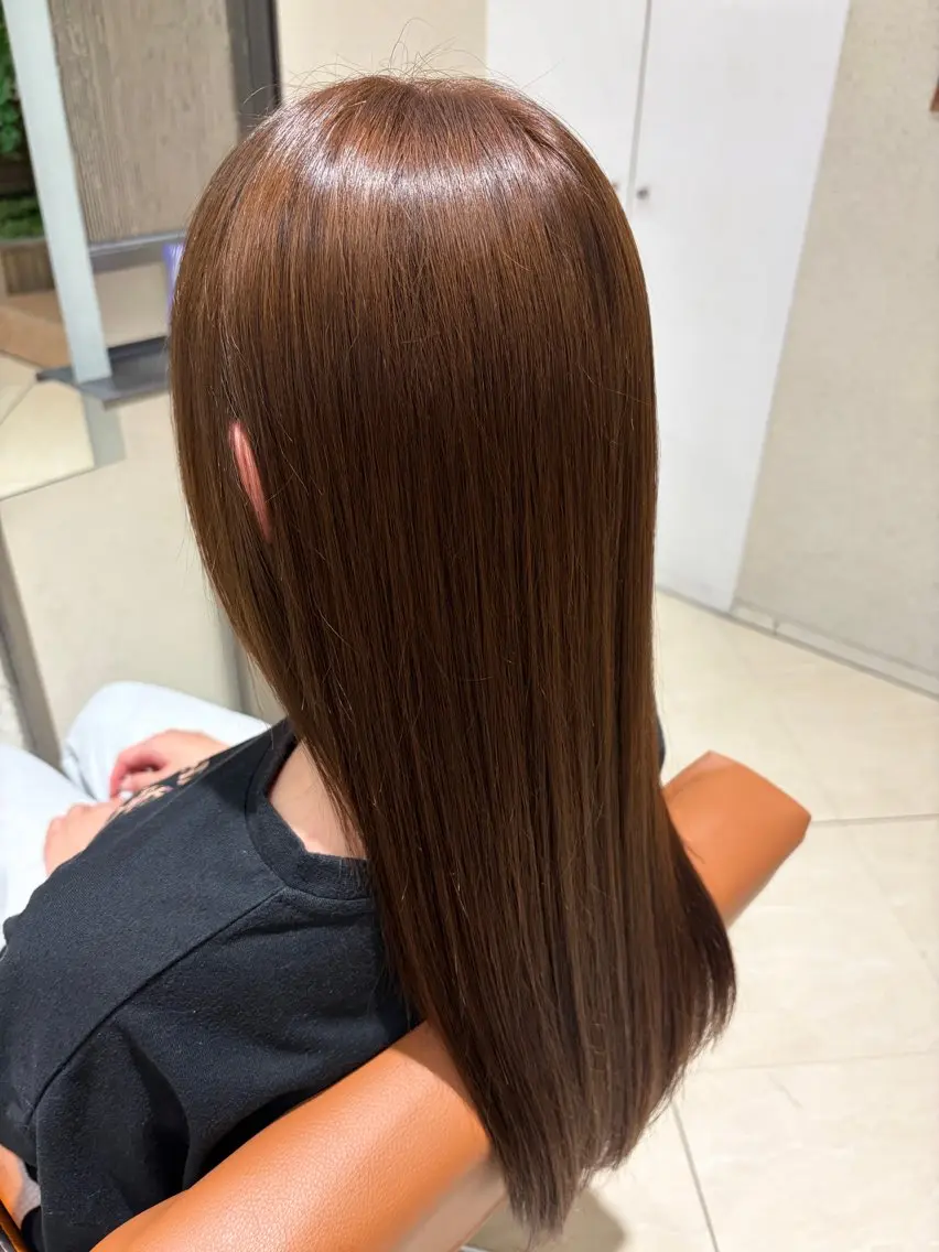 カラー ブリーチ ダブルカラー ヘアカラー 田中 愛子のヘアスタイル