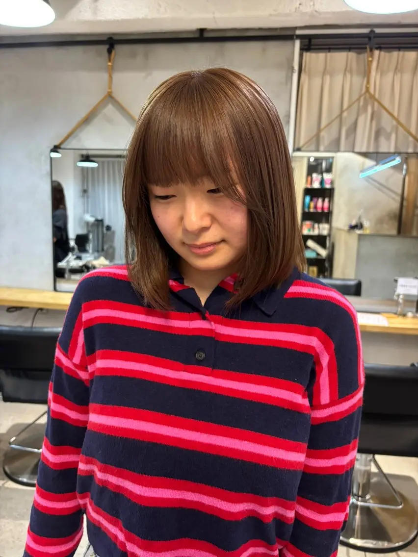 ミディアム 盛れる透明感カラー momokaのヘアスタイル