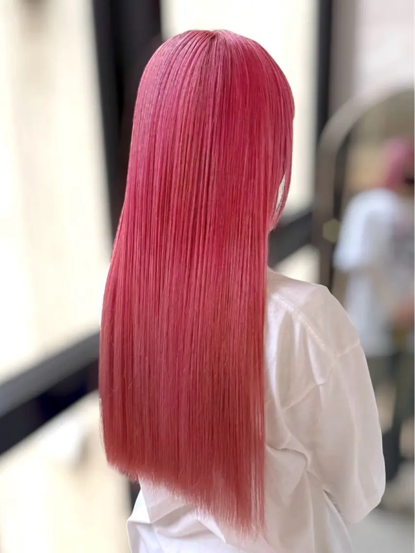 ロング 韓国風ヘア レイヤーカット 似合わせカット ヘアカラー レイヤー💫Wカラー 🍎森貝洋亮🍎のヘアスタイル