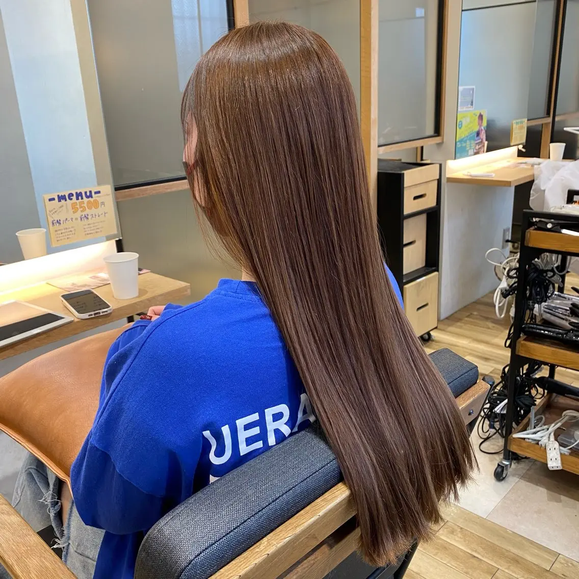 ロング カラー ヘアカラー ついざき はるかのヘアスタイル
