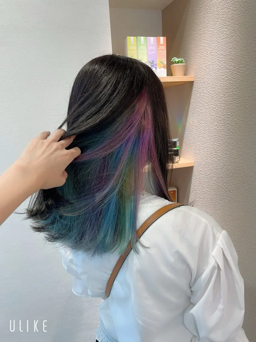 セミロング カラー カット ヘアカラー トリートメント 佐々木 美帆のヘアスタイル