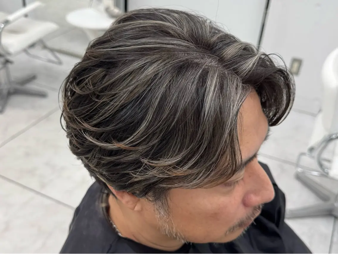 ショート カラー メンズ メンズハイライト ハイライトカラー ハイライト ヘアカラー 🔥メンズ特化美容師 🔥石川大雅のヘアスタイル