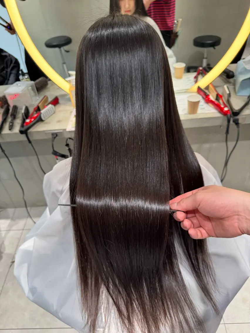 ロング カット 縮毛矯正 トリートメント レイヤー/縮毛矯正 マスター✨️タケルのヘアスタイル