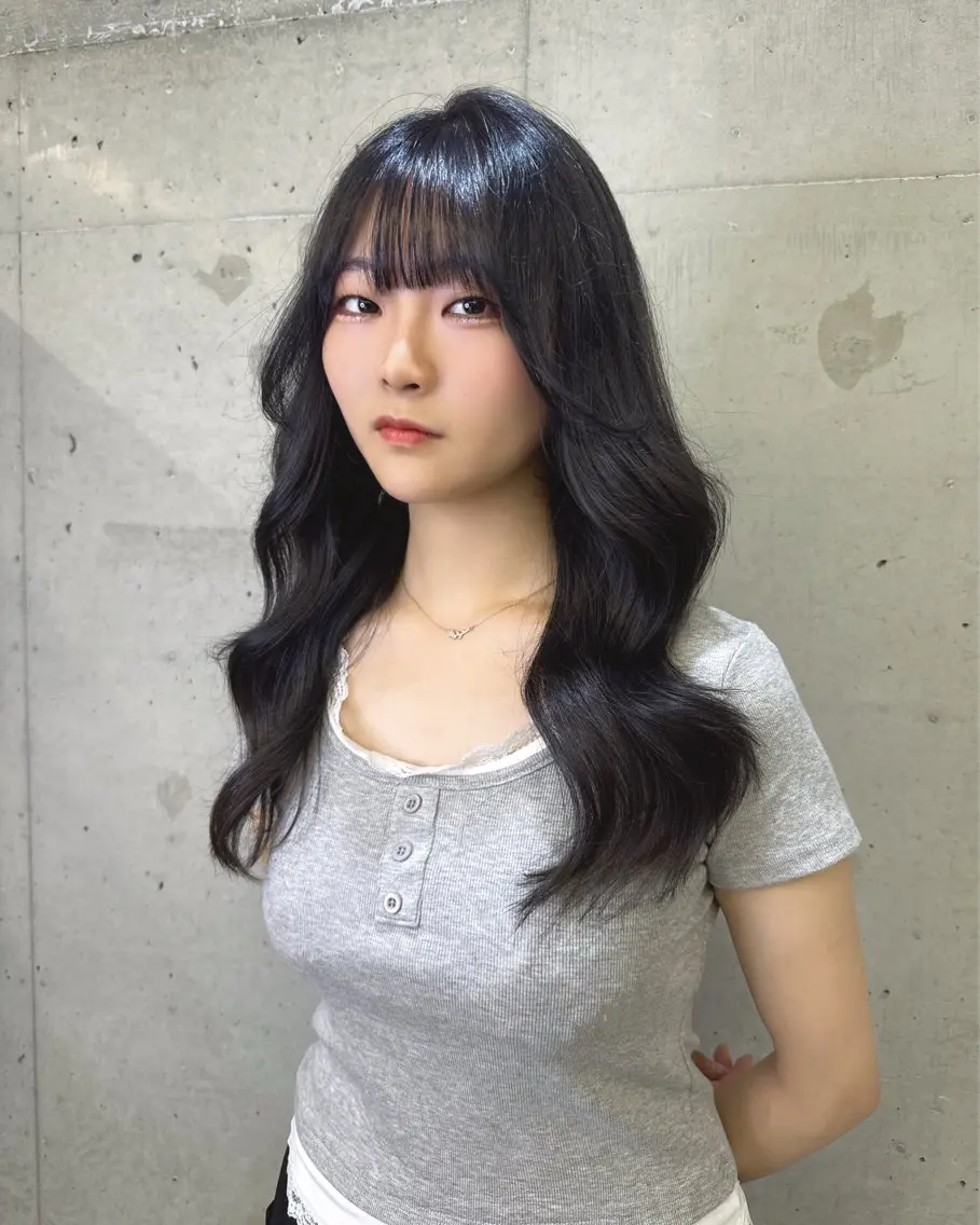 ロング カット ヘアカラー トリートメント Hinane ‪❤︎‬のヘアスタイル