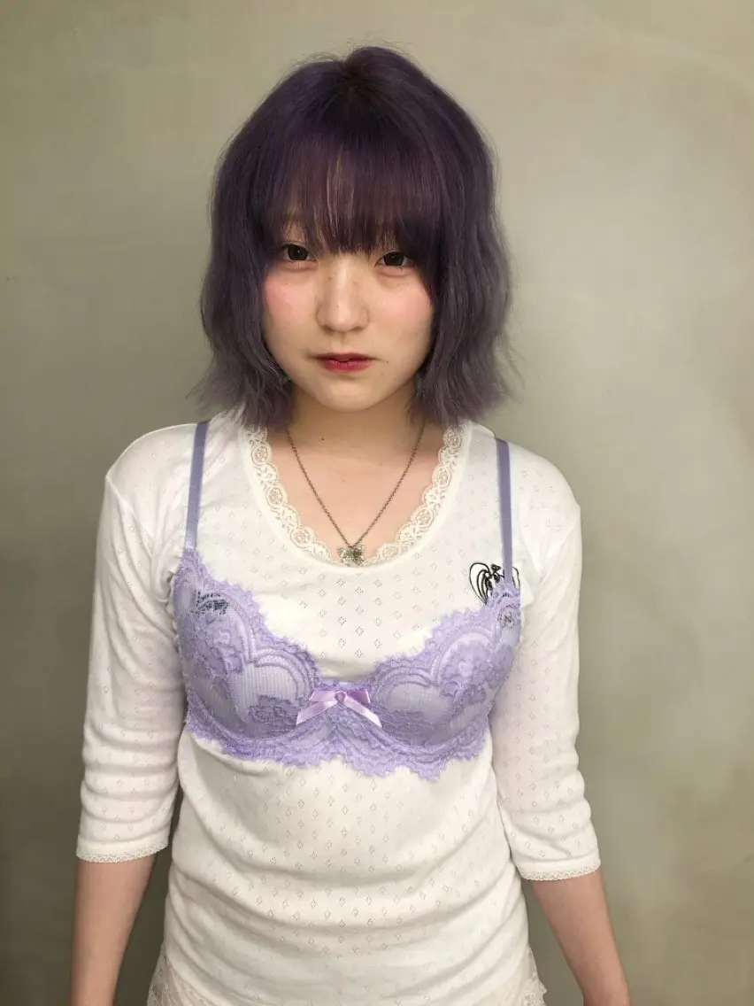 ショート カラー ブリーチ ケアブリーチ ヘアカラー fev Rionのヘアスタイル