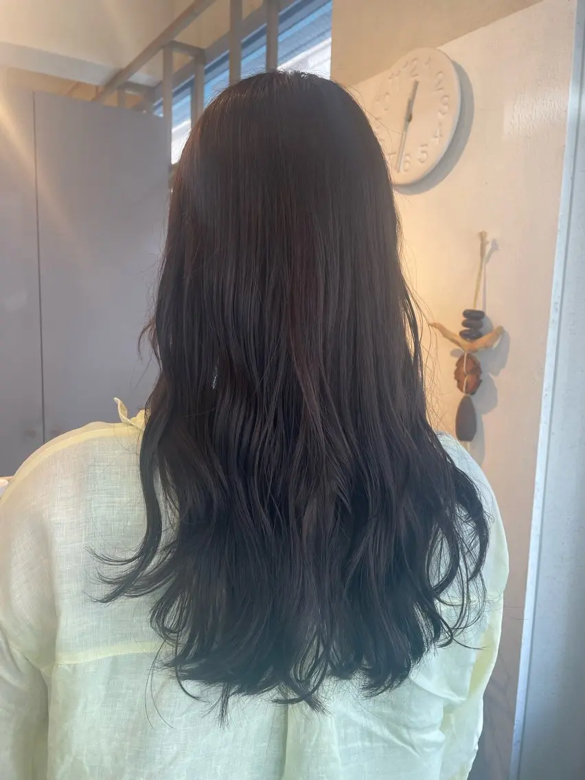 ロング カラー 【髪質改善】【美髪】 【ツヤ髪】ほしのちりのヘアスタイル