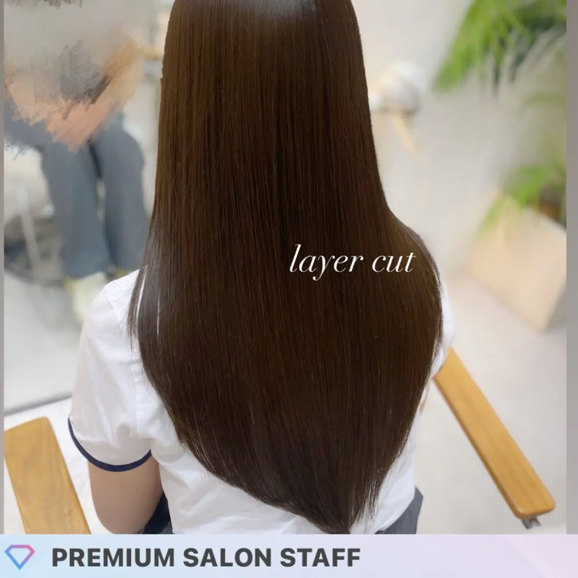 ロング カラー ベージュカラー オリーブベージュ レイヤーカット カット ヘアカラー トリートメント 艶髪・透明感カラー・ 韓国ヘア・Yuriのヘアスタイル